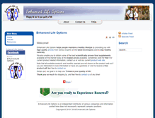 Tablet Screenshot of enhanced-life.com